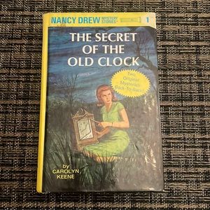 The secret of the clock Nancy Drew hardcover copyright 1987